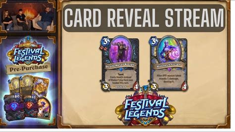 Hearthstone Festival Of Legends Card Reveal Stream Youtube