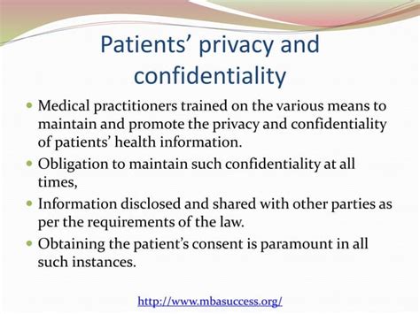 Patients’ privacy and confidentiality | PPTX | Healthcare Industry ...