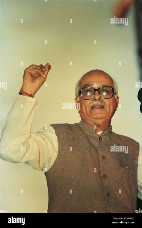 Lal Krishna Advani President Bhartiya Janta Party Bjp Stock Photo Alamy