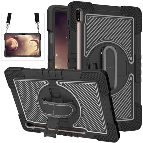 Galaxy Tab S7 Fe Tab S7 Plus Case With Rotating Holder And Shoulder Strap 5630 Phone Parts Nz