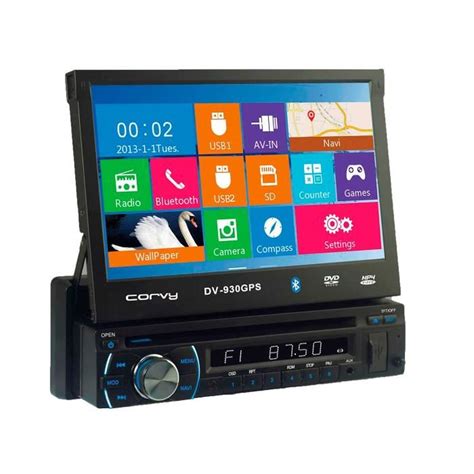 AUTORADIO GPS 1DIN ECRAN 7 MOTORISÉE Bluetooth Cdiscount Auto