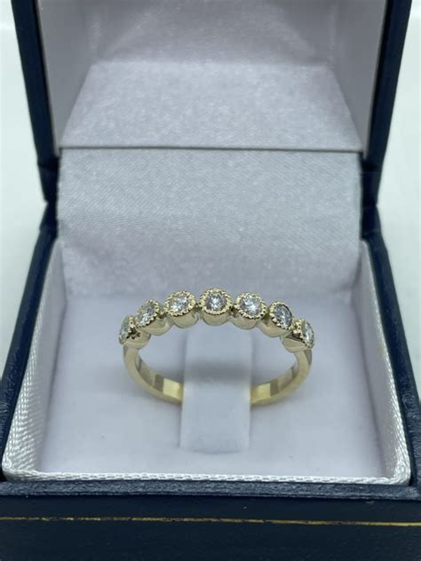 Anillo De Oro Amarillo 18k Y Diamantes Bongain Joyas