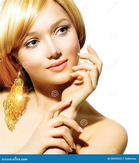 Blonde Model Girl Stock Image Image Of Blond Beautiful