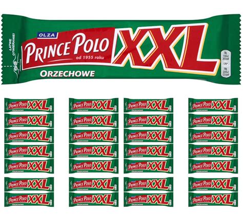 Prince Polo XXL Orzechowe wafelek z czekoladą 50 g x 28 sztuk ERLI pl