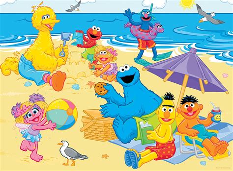 Sesame Street Beach Day 24 Piece Puzzle 24 Pieces Masterpieces