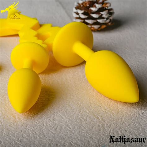 Nothosaur ซลโคนนารก Plush Anal เสยบตอมลกหมาก Massager Butt Plug