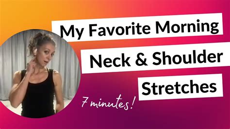 Morning Neck And Shoulder Stretches Youtube