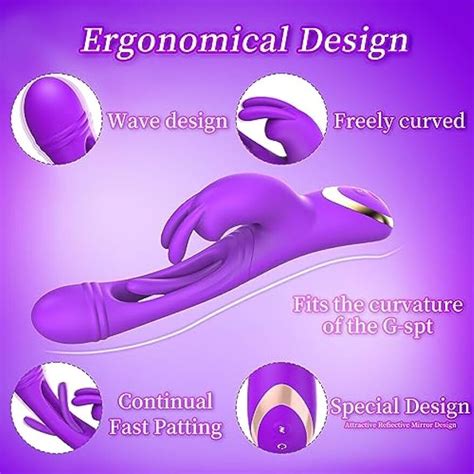 Flapping Rabbit Vibrator Patting Clit G Spot Stimulator Massager Dildo