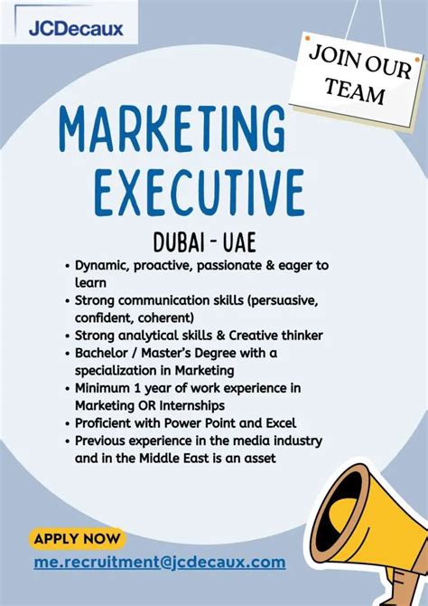 Marketing Executive Dubai Uae Gulf Career Hunt