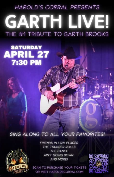 GARTH LIVE! The #1 Tribute to Garth Brooks - Harold's Cave Creek Corral