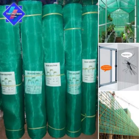 Kasa Nyamuk Insect Screen Net Hijau Tua Eceran Meter L 100 Cm