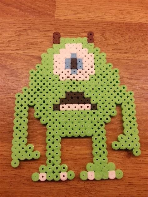 Monsters Inc Mike Wazowski Perler Beads By Tommyvalkonen On Deviantart