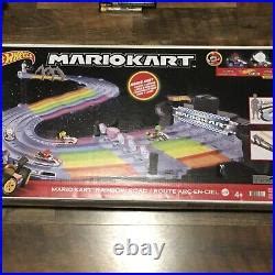 Car Track Set Hot Wheels Mario Kart Rainbow Road Raceway Track Set IN HAND