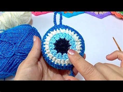 Ojo Turco Tejido a crochet paso a paso Türk göz tığ işi Turkish eye