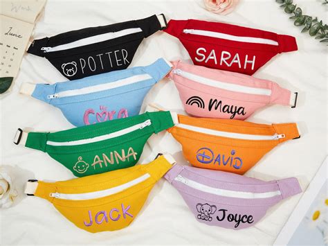 Kids Fanny Packcustom Toddler Fanny Packpersonalized Zipper Bagbaby