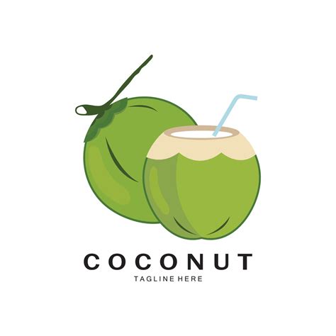 Coconut Logo Design Template Illustration Vector Vector Art At