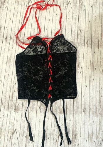 Seven Til Midnight Bustier Corset Bra Lingerie Lace R Gem