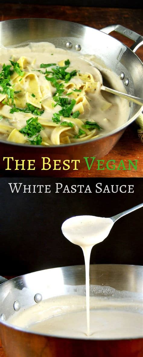 The best vegan white pasta sauce. Ever. • Holy Cow! Vegan Recipes