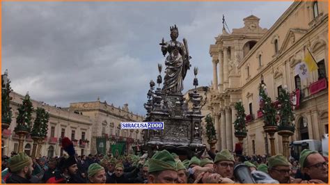 Siracusa Festa Del Patrocinio Di Santa Lucia Tornano Lancio Delle