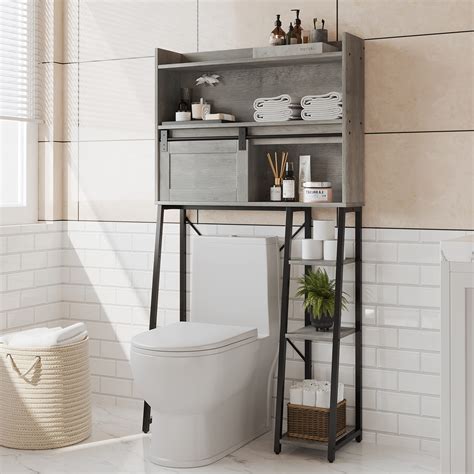 Buy Furniouse Over The Toilet Storage Cabinet With Paper Holder Stand