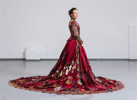 This ornate red dress took 13 years and 353 artists in the making