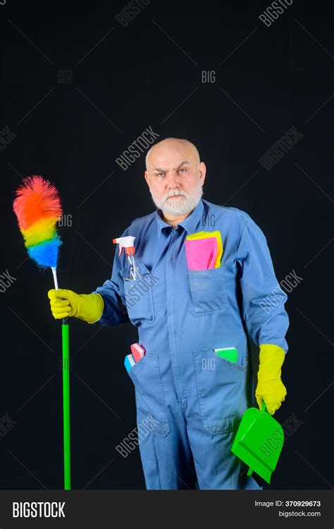 cleaning time  man image photo  trial bigstock
