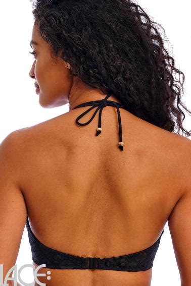 Freya Swim Nomad Nights Bandless Triangle Bikini Top E H Cup Black Lace Lingerie