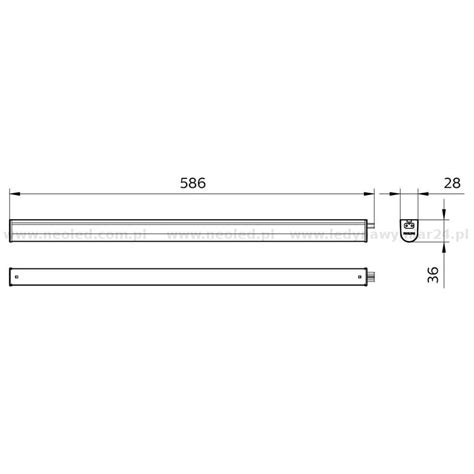 Oprawa LED Ledinaire Batten BN021C 10W 1050lm B Neutralna 4000K 60cm