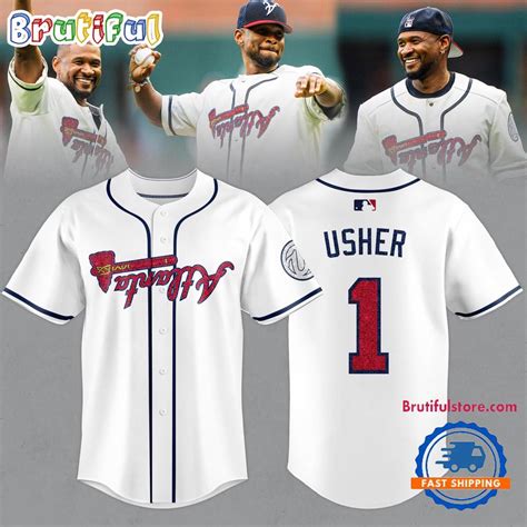 Atlanta Braves Usher 2025 Mlb All Star Game Baseball Jersey