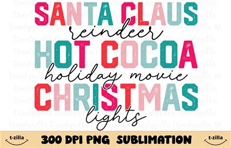 Santa Claus Reindeer Hot Cocoa PNG Graphic By Trendyzilla Creative Fabrica