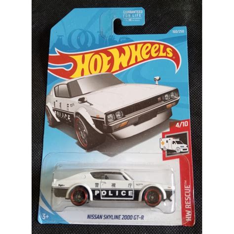 NISSAN HOT WHEELS 風火輪日產天際線 2000 GT R 警察 蝦皮購物
