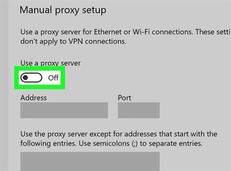 Ways To Disable Proxy Settings Wikihow