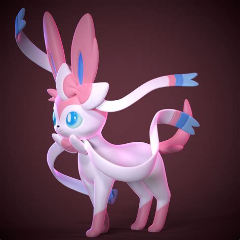 Stl File Sylveon Pokemon・3d Printer Design To Download・cults