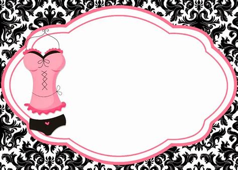 Convites Para Ch De Lingerie Modelos Prontos Para Imprimir