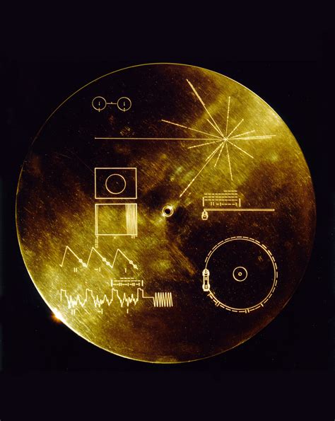 Voyager Golden Record Cover Library Exhibit - Cornell