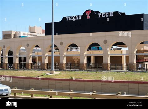 East Side Of Jones Atandt Stadium On The Campus Of Texas Tech University