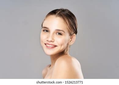 Naked Shoulders Clean Skin Cosmetology Smile Stock Photo Shutterstock