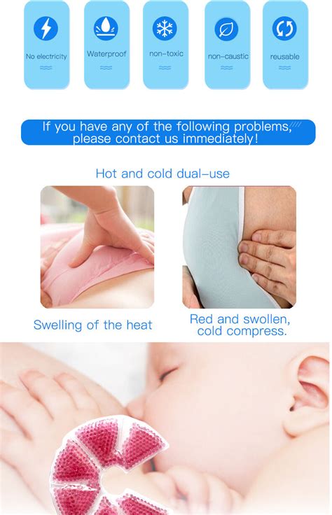 Buy Wholesale China Mom Reusable Breast Therapy Gel Beads Pads Breastfeeding Hot And Cold Gel