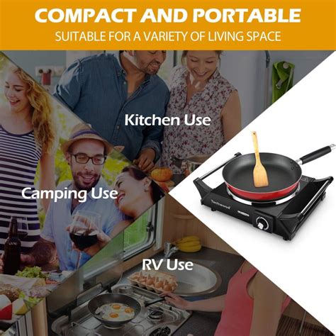Techwood Hot Plate Portable Electric Stove W Countertop Single Burner Review Rate My Burner