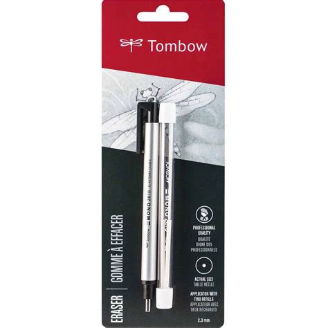 Tombow MONO Zero Eraser Value Pack, Round, 2.3 mm - Walmart.com
