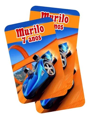 Unid Adesivo Personalizado Para Tubete Hot Wheels MercadoLivre