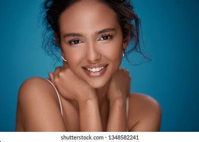 Beautiful Girl Naked Shoulders Curly Hair Stock Photo Shutterstock