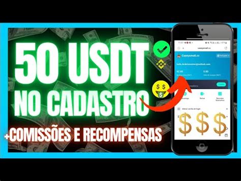 NOVO APP PAGANDO 50 USDT NO CADASTRO MAIS COMISSÃO POR TAREFAS E