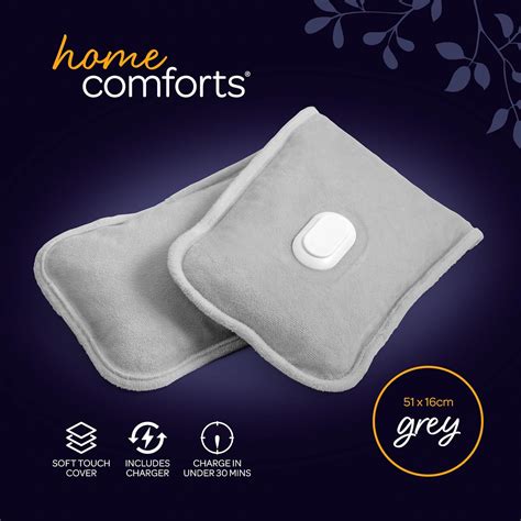 Rechargeable Electric Hot Water Bottle Hand Warmer Massager X Cm Grey Buy Now With