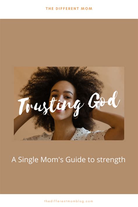 Trusting God as a Single Mom - The Different Mom Blog