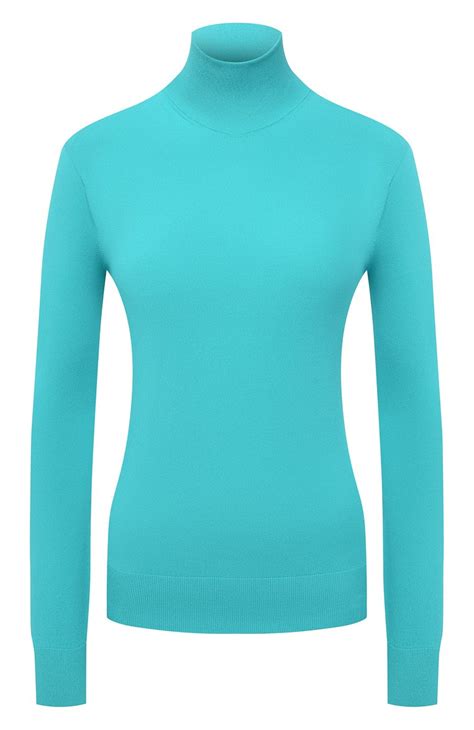 Женская голубая водолазка из вискозы BOTTEGA VENETA купить в интернет ...