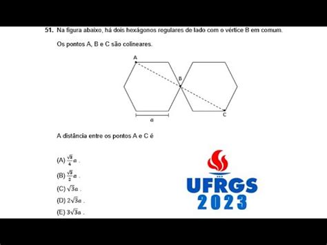 Q Na Figura Abaixo H Dois Hex Gonos Regulares De Lado A V Rtic