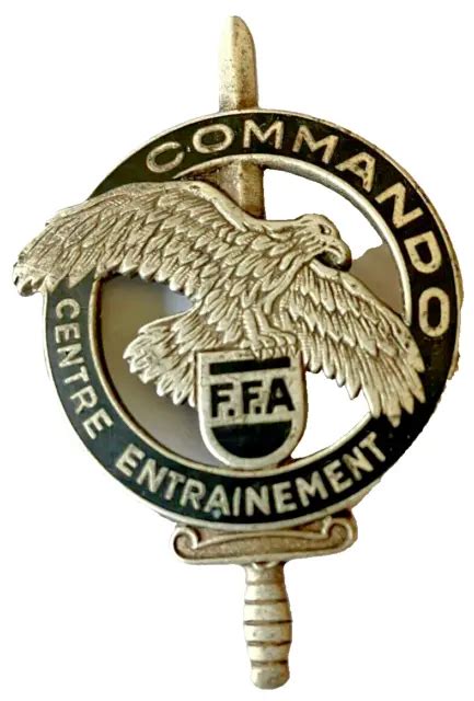 Insigne Militaire Commando Brevet F F A Drago Paris G