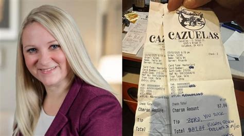 Woman Loses Job After MAGA Note On Receipt: PHOTO - Comic Sands