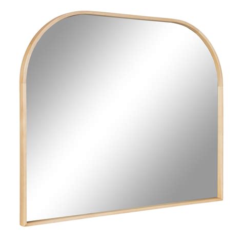 Kate And Laurel Large Valenti Contemporary Arched Wall Mirror Natural